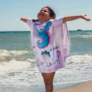 1445 SEA HORSE PATTERN BEACH TOWEL 60X60